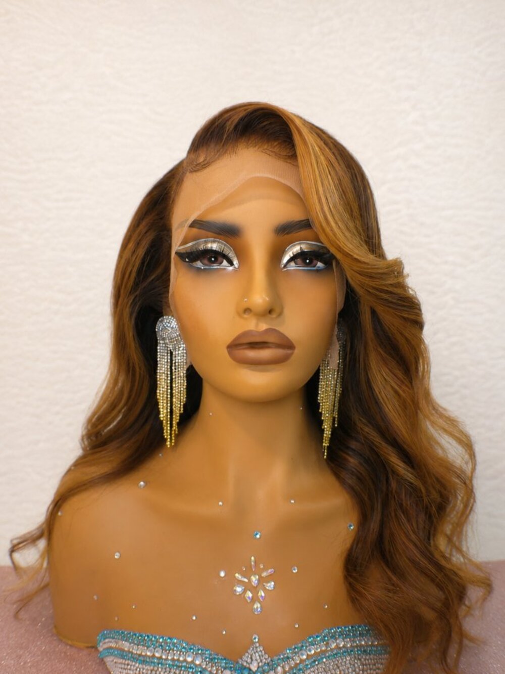 ✨18-20 Inch Ombre Dimensional Ginger Balayage Lace Wig 13x6
